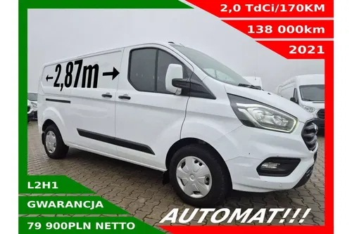 Ford Transit Custom Long 79900zł NETTO 2.0TdCi/170KM