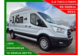 Ford Transit L3H3 79999zł NETTO 2.0TdCi/170KM