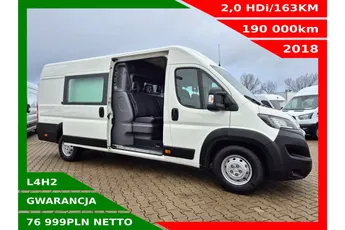 Peugeot Boxer L4H2 76999zł NETTO Brygadówka 6 osób 2.0HDi/163KM