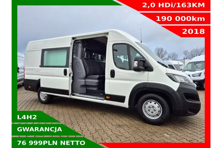 Peugeot Boxer L4H2 76999zł NETTO Brygadówka 6 osób 2.0HDi/163KM zdjęcie 1