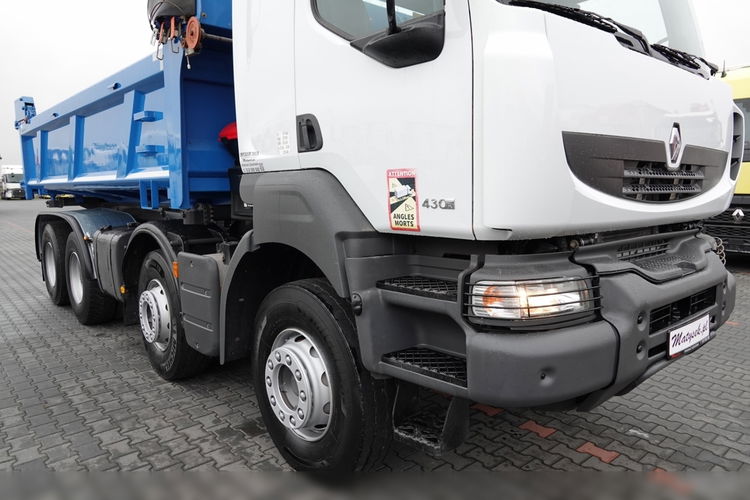 Renault KERAX 430 / 8x4 / WYWROTKA / HYDROBURTA / HYDROKLAPA / BORDMATIC / EURO 5 EEV zdjęcie 13