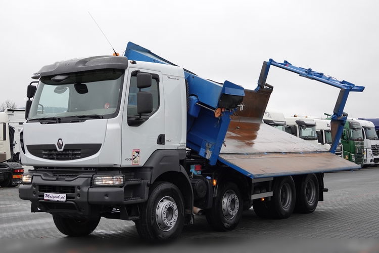 Renault KERAX 430 / 8x4 / WYWROTKA / HYDROBURTA / HYDROKLAPA / BORDMATIC / EURO 5 EEV zdjęcie 5