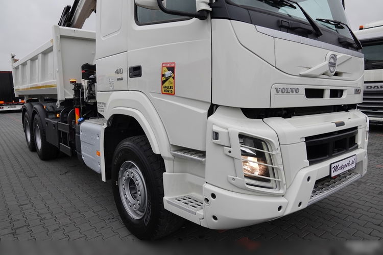 Volvo FMX 410 / 6x4 / WYWROTKA + HDS HIAB 166 e-3 hipro / HYDROBURTA / STEROWANIE RADIOWE / BORDMATIC / CHWYTAK / ROTATOR / EURO 6 zdjęcie 13