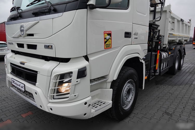 Volvo FMX 410 / 6x4 / WYWROTKA + HDS HIAB 166 e-3 hipro / HYDROBURTA / STEROWANIE RADIOWE / BORDMATIC / CHWYTAK / ROTATOR / EURO 6 zdjęcie 14