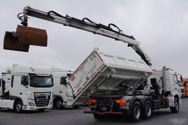 Volvo FMX 410 / 6x4 / WYWROTKA + HDS HIAB 166 e-3 hipro / HYDROBURTA / STEROWANIE RADIOWE / BORDMATIC / CHWYTAK / ROTATOR / EURO 6 zdjęcie 7