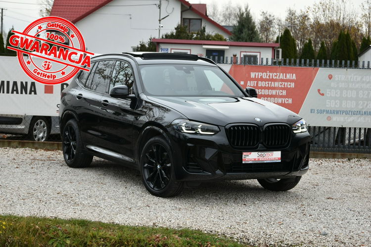 BMW X3 sDrive30i 249KM 2022r. Mpakiet Panorama Kamera 3xklima Skóra zdjęcie 1