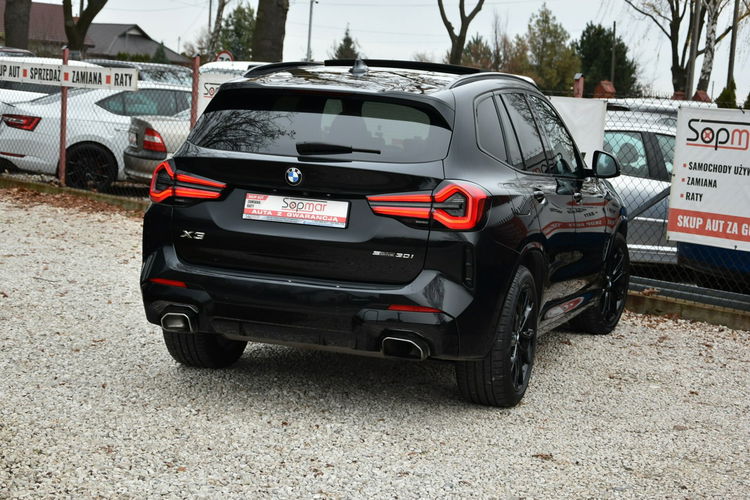 BMW X3 sDrive30i 249KM 2022r. Mpakiet Panorama Kamera 3xklima Skóra zdjęcie 22