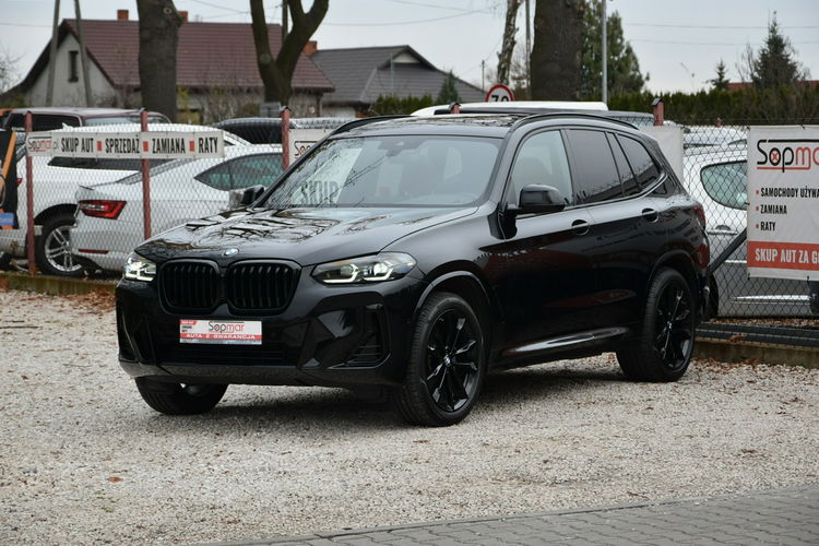 BMW X3 sDrive30i 249KM 2022r. Mpakiet Panorama Kamera 3xklima Skóra zdjęcie 3