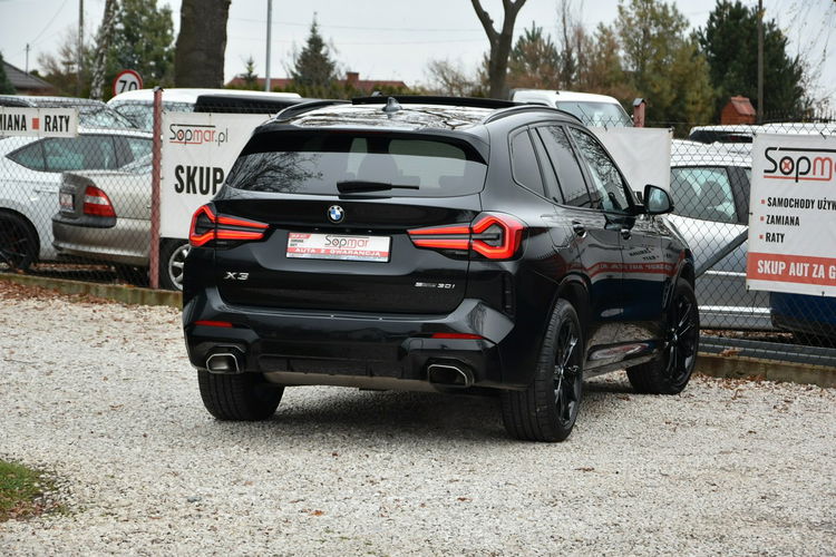 BMW X3 sDrive30i 249KM 2022r. Mpakiet Panorama Kamera 3xklima Skóra zdjęcie 7