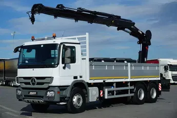 Mercedes / ACTROS / 2636 / 6 X 4 / SKRZYNIOWY + HDS / HIAB 288 EP-5