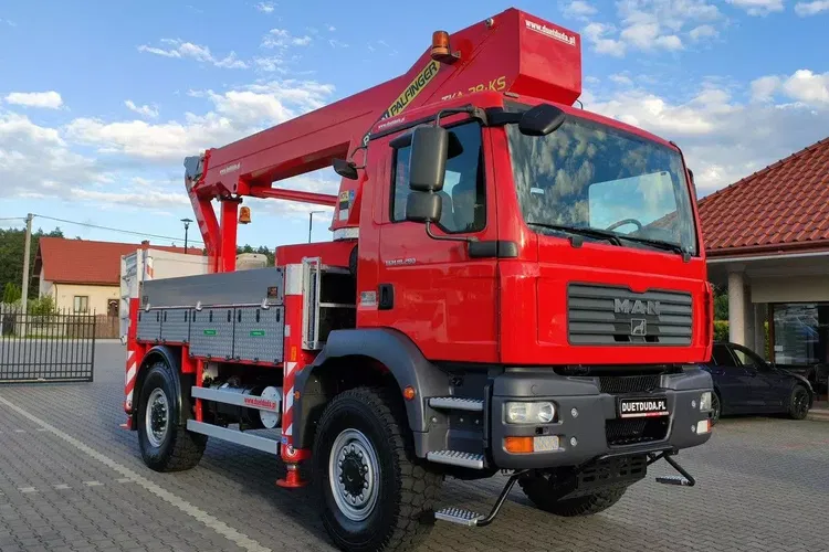 MAN TGM 18.280 4x4 Zwyżka Bison Palfinger TKA 28 Podnośnik Koszowy zdjęcie 5