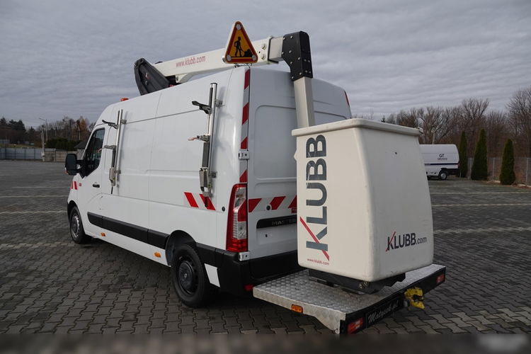 Renault MASTER / PODNOŚNIK KOSZOWY – 10, 5 metra / BLASZAK + WZWYŻKA / SPROWADZONY / PO KONTRAKCIE SERWISOWYM zdjęcie 13