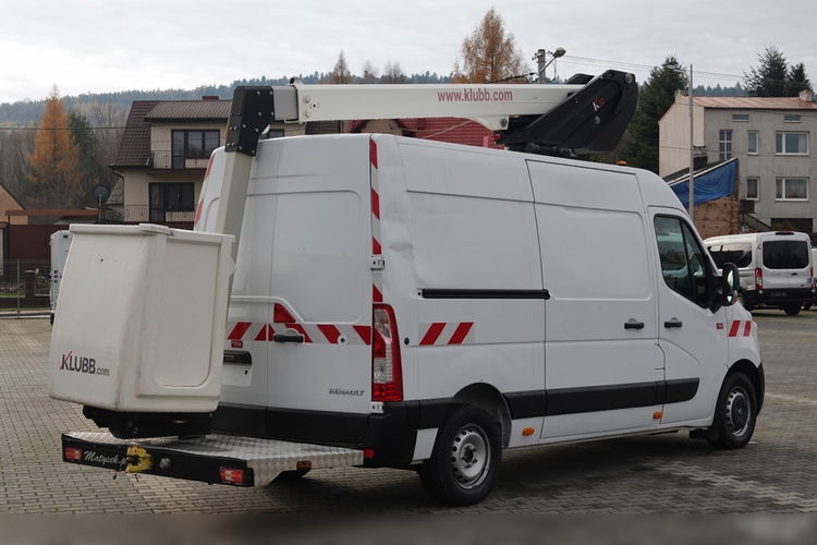 Renault MASTER / PODNOŚNIK KOSZOWY – 10, 5 metra / BLASZAK + WZWYŻKA / SPROWADZONY / PO KONTRAKCIE SERWISOWYM zdjęcie 16