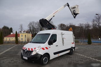 Renault MASTER / PODNOŚNIK KOSZOWY – 10, 5 metra / BLASZAK + WZWYŻKA / SPROWADZONY / PO KONTRAKCIE SERWISOWYM