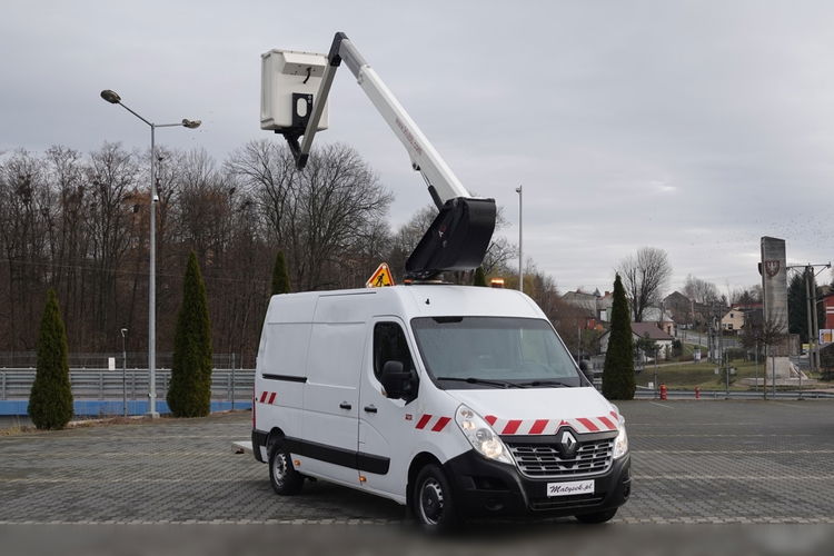 Renault MASTER / PODNOŚNIK KOSZOWY – 10, 5 metra / BLASZAK + WZWYŻKA / SPROWADZONY / PO KONTRAKCIE SERWISOWYM zdjęcie 2
