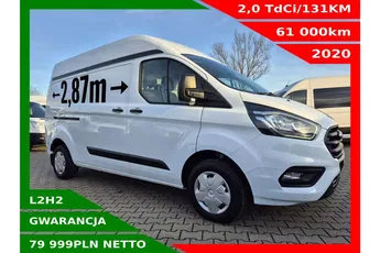 Ford Transit Custom L2H2 79999zł NETTO 2.0TdCi/131KM