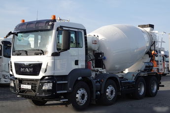 MAN / TGS 32.400 / 8X4 / BETONOMIESZARKA / GRUSZKA / 9 m3 / EURO 6