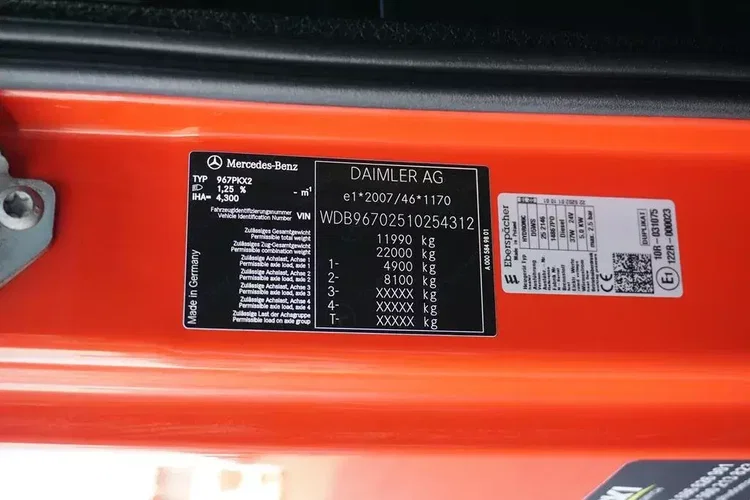 Mercedes ATEGO / 1223 / ACC / SKRZYNIOWY + HDS + WINDA / HMF 910 K / WYSIEG 11 M zdjęcie 11