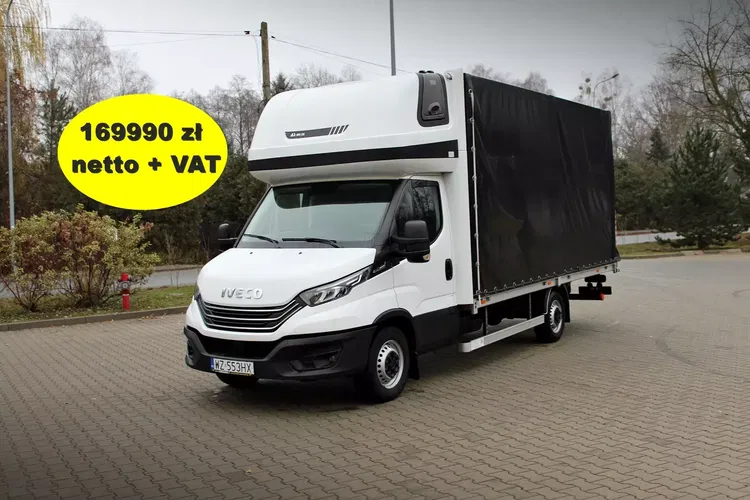 Iveco Daily 35S18 HiMatic plandeka międzynarodowa 10eu palet + winda Dhollandia 750kg zdjęcie 1