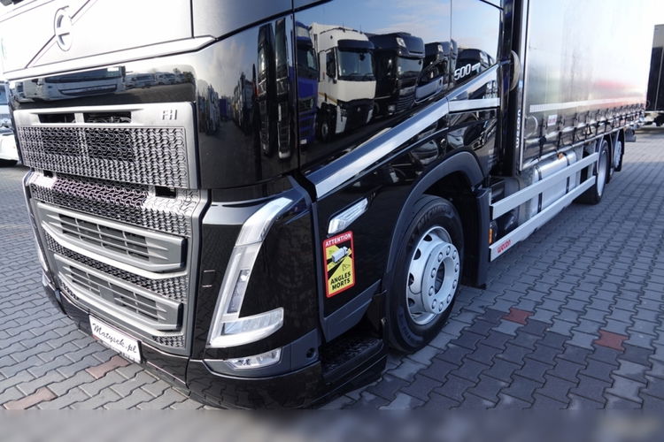 Volvo FH 500 / XL / I-SAVE / 6x2 / FIRANKA - 7.8 m / SOLÓWKA / PODNOSZONY DACH / oś podnoszona /KLIMA POSTOJOWA / ZAWIESIE DOKI DO WÓZKA / PO ZŁOTYM KONTRAKCIE SERWISOWYM zdjęcie 10