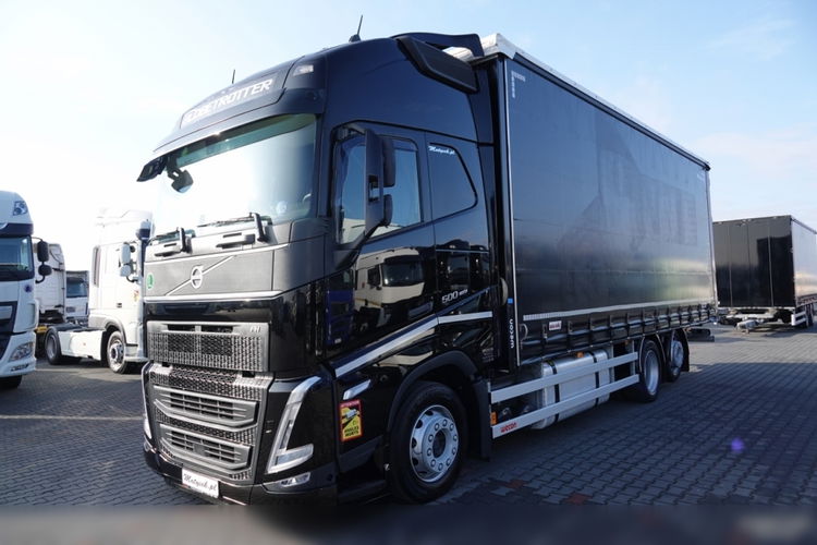 Volvo FH 500 / XL / I-SAVE / 6x2 / FIRANKA - 7.8 m / SOLÓWKA / PODNOSZONY DACH / oś podnoszona /KLIMA POSTOJOWA / ZAWIESIE DOKI DO WÓZKA / PO ZŁOTYM KONTRAKCIE SERWISOWYM zdjęcie 3