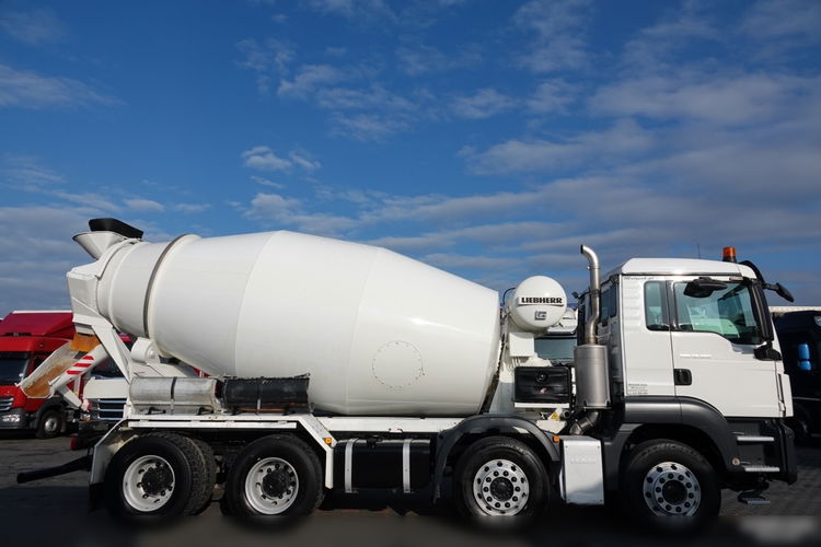 MAN / TGS 32.360 / 8X4 / BETONOMIESZARKA / GRUSZKA LIEBHERR / 9 m3 / EURO 6  zdjęcie 15