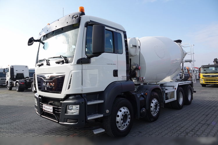 MAN / TGS 32.360 / 8X4 / BETONOMIESZARKA / GRUSZKA LIEBHERR / 9 m3 / EURO 6  zdjęcie 2