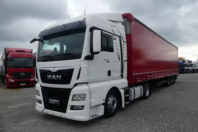 MAN TGX 18.480 + SCHMITZ FIRANKA VARIOS / ZESTAW / AUTOMAT / zdjęcie 1