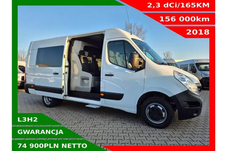 Renault Master L3H2 74900zł NETTO Brygadówka 7 osób 2.3dCi/165KM zdjęcie 1