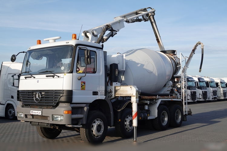 Mercedes ACTROS 3235 / POMPOGRUSZKA / BETONOMIESZARKA + POMPA PUTZMEISTER 22 METRY / STEROWANIE RADIOWE /  zdjęcie 2