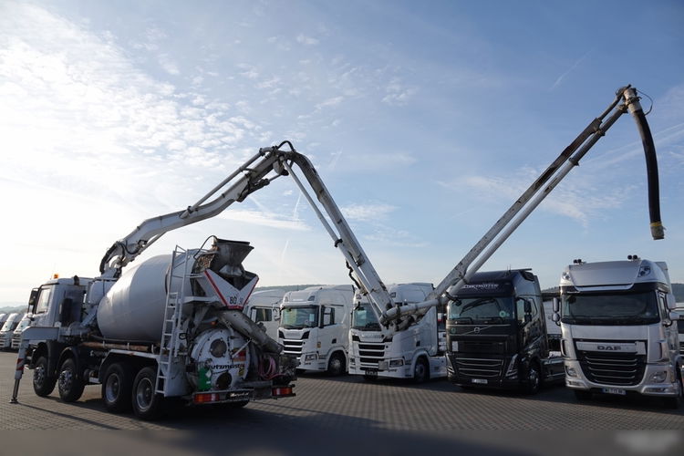 Mercedes ACTROS 3235 / POMPOGRUSZKA / BETONOMIESZARKA + POMPA PUTZMEISTER 22 METRY / STEROWANIE RADIOWE /  zdjęcie 5