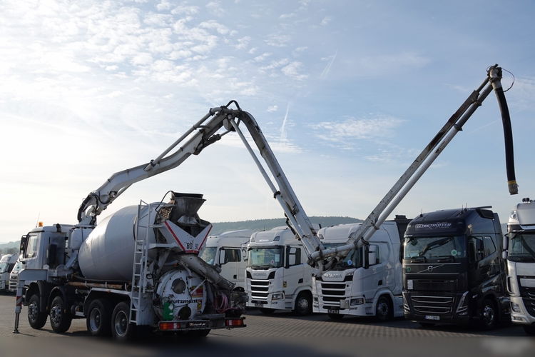 Mercedes ACTROS 3235 / POMPOGRUSZKA / BETONOMIESZARKA + POMPA PUTZMEISTER 22 METRY / STEROWANIE RADIOWE /  zdjęcie 6