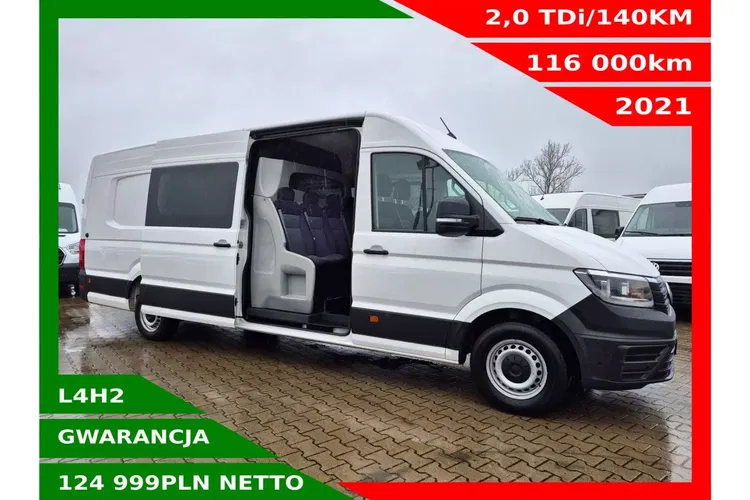 Volkswagen Crafter L4H2 124999zł NETTO Brygadówka 7 osób 2.0TDi/140KM zdjęcie 1