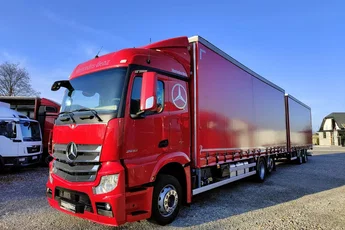 Mercedes ACTROS 2543 MP4 / EURO 6 / ZESTAW TANDEM / PRZEBIEG 570 TYS KM / /