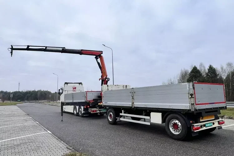 Scania s730 zestaw z przyczepa 2017/18 v8 palfinger dźwig z hds 6x2/4 zdjęcie 14