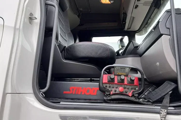 Scania s730 zestaw z przyczepa 2017/18 v8 palfinger dźwig z hds 6x2/4 zdjęcie 21