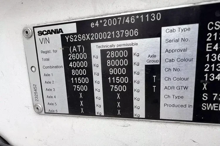 Scania s730 zestaw z przyczepa 2017/18 v8 palfinger dźwig z hds 6x2/4 zdjęcie 22