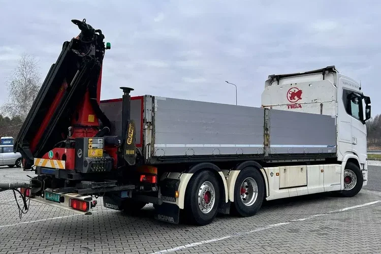 Scania s730 zestaw z przyczepa 2017/18 v8 palfinger dźwig z hds 6x2/4 zdjęcie 30