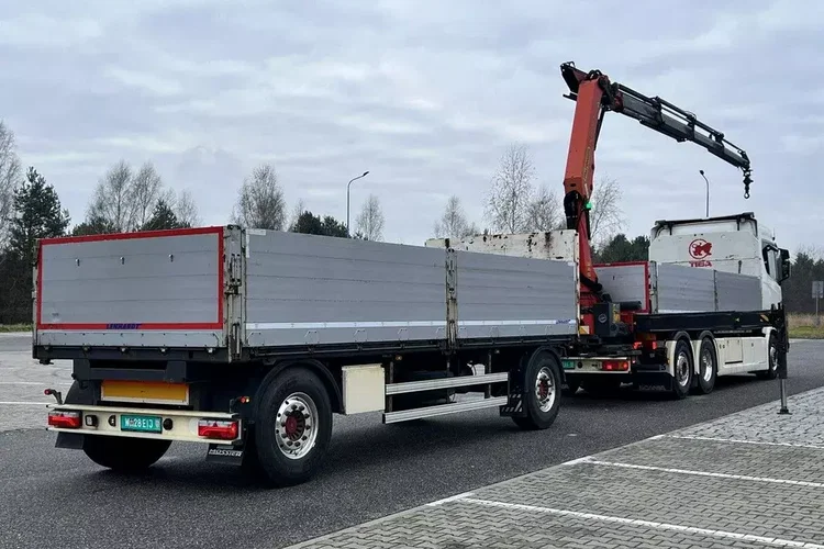 Scania s730 zestaw z przyczepa 2017/18 v8 palfinger dźwig z hds 6x2/4 zdjęcie 7