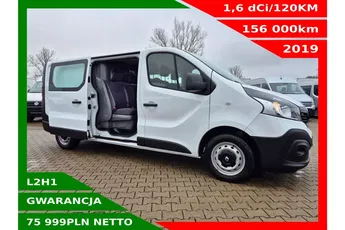 Renault Trafic Long 75999zł NETTO Brygadówka 6 osób 1.6dCi/120KM