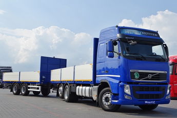 Volvo FH 500 / 6X2 / ZESTAW TANDEM / BURTOWY / DO BUDOWLANKI / OŚ PODNOSZONA / ŁADOWNOŚĆ ZESTAWU 30 150 KG / EURO 5 / EEV