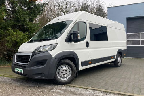 Peugeot Boxer 2.0 160km 2017 L4H2 Brygadówka 7 osobowy Salon Polska 3t na haku