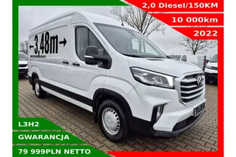 MAXUS Deliver 9 L3H2 79999zł NETTO 2.0D/150KM