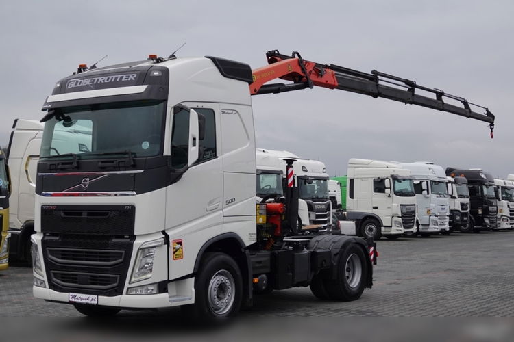 Volvo FH 500 / CIĄGNIK + HDS PALFINGER 18002 / WYSÓW - 14, 5 M / UDŹWIG - 5800 KG / 4 PODPORY / EURO 6 / PO KONTRAKCIE SERWISOWYM zdjęcie 3