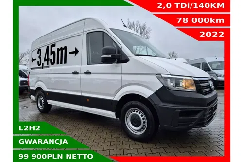 Volkswagen Crafter L2H2 99900zł NETTO 2.0TDi/140KM