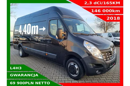 Renault Master L4H3 69900zł NETTO 2.3 dCi/165KM