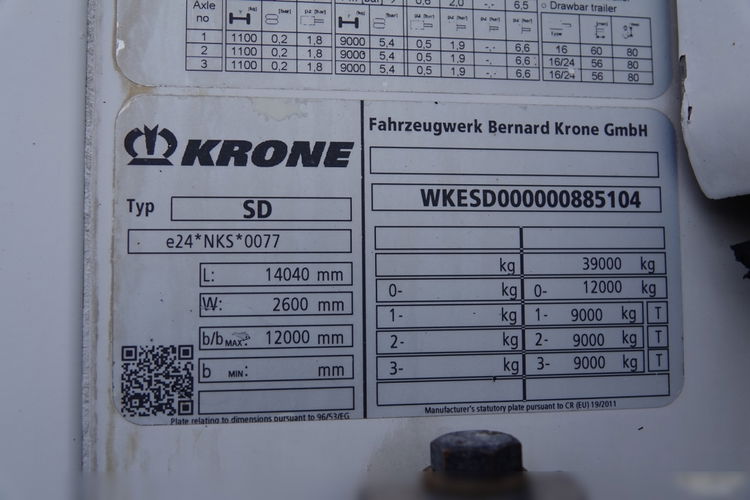 Krone CHŁODNIA / THERMO KING SLX 400 / KOSZ NA PALETY  zdjęcie 26