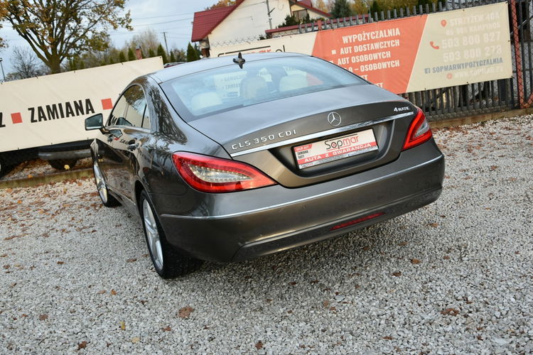 Mercedes CLS 350 CDi 4Matic 3.0 V6 CDi 265KM 2012r. SALON Skóra NAVi Kamera LED Wentyle zdjęcie 19