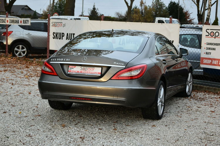 Mercedes CLS 350 CDi 4Matic 3.0 V6 CDi 265KM 2012r. SALON Skóra NAVi Kamera LED Wentyle zdjęcie 4