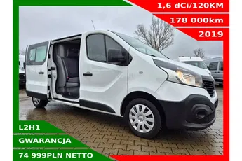 Renault Trafic Long 74999zł NETTO Brygadówka 6 osób 1.6dCi/120KM